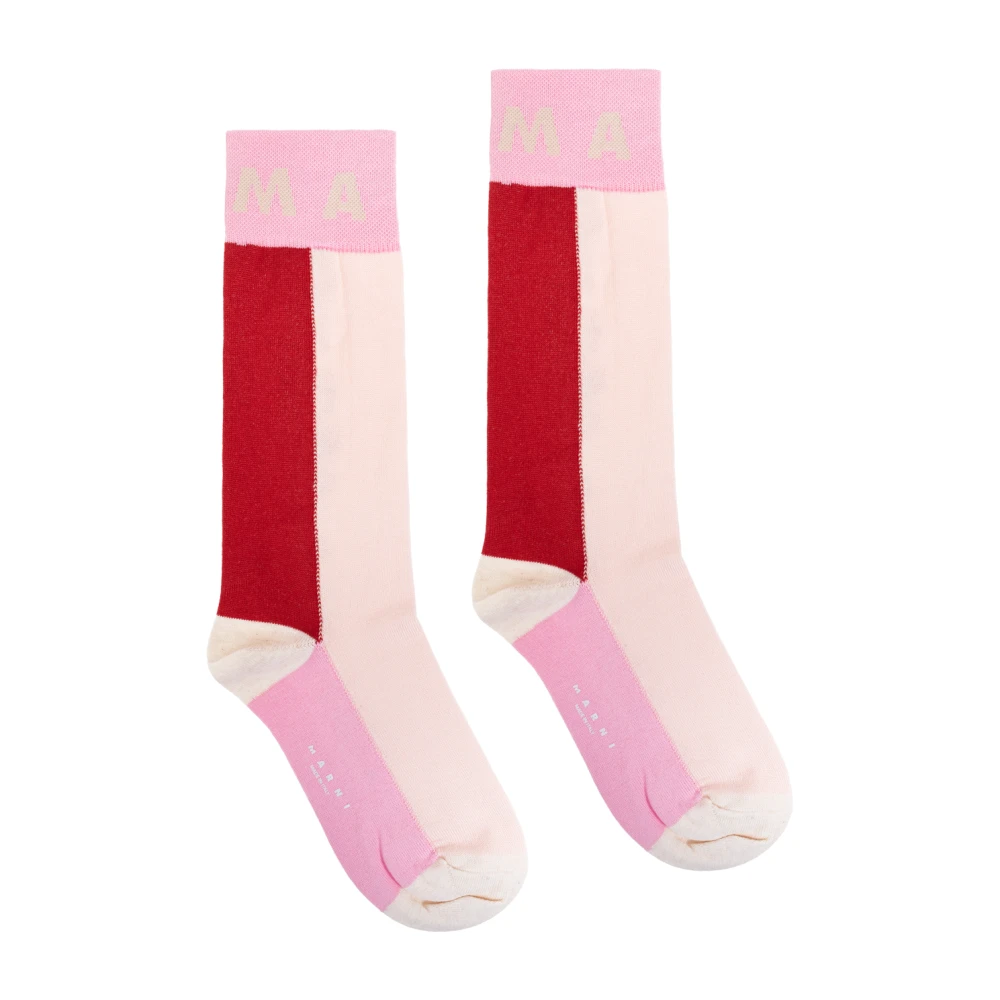 Marni Sokken met logo Pink Dames