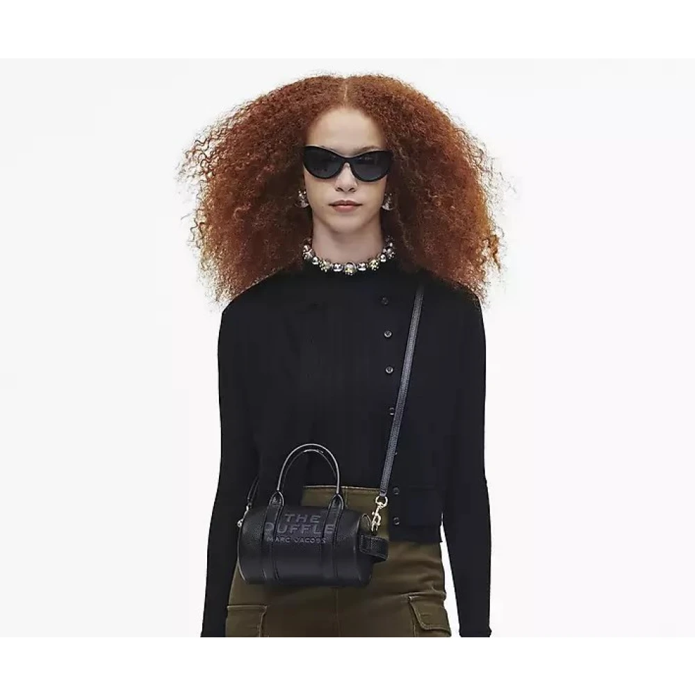 Marc Jacobs Mini Lederen Duffel Bag Black Dames