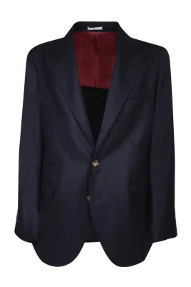 Blå Cashmere Blazer