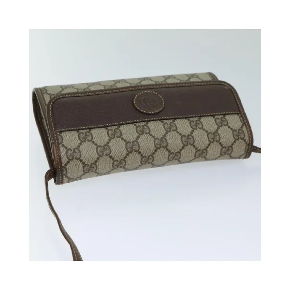 Gucci Vintage Pre-owned Plastic gucci-bags Beige Dames