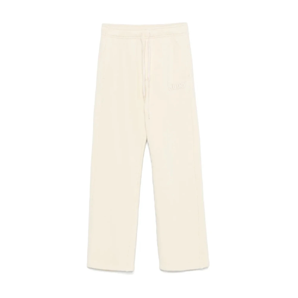 Autry Women's Beige Straight Trousers, S, Comfortable Cotton Trousers