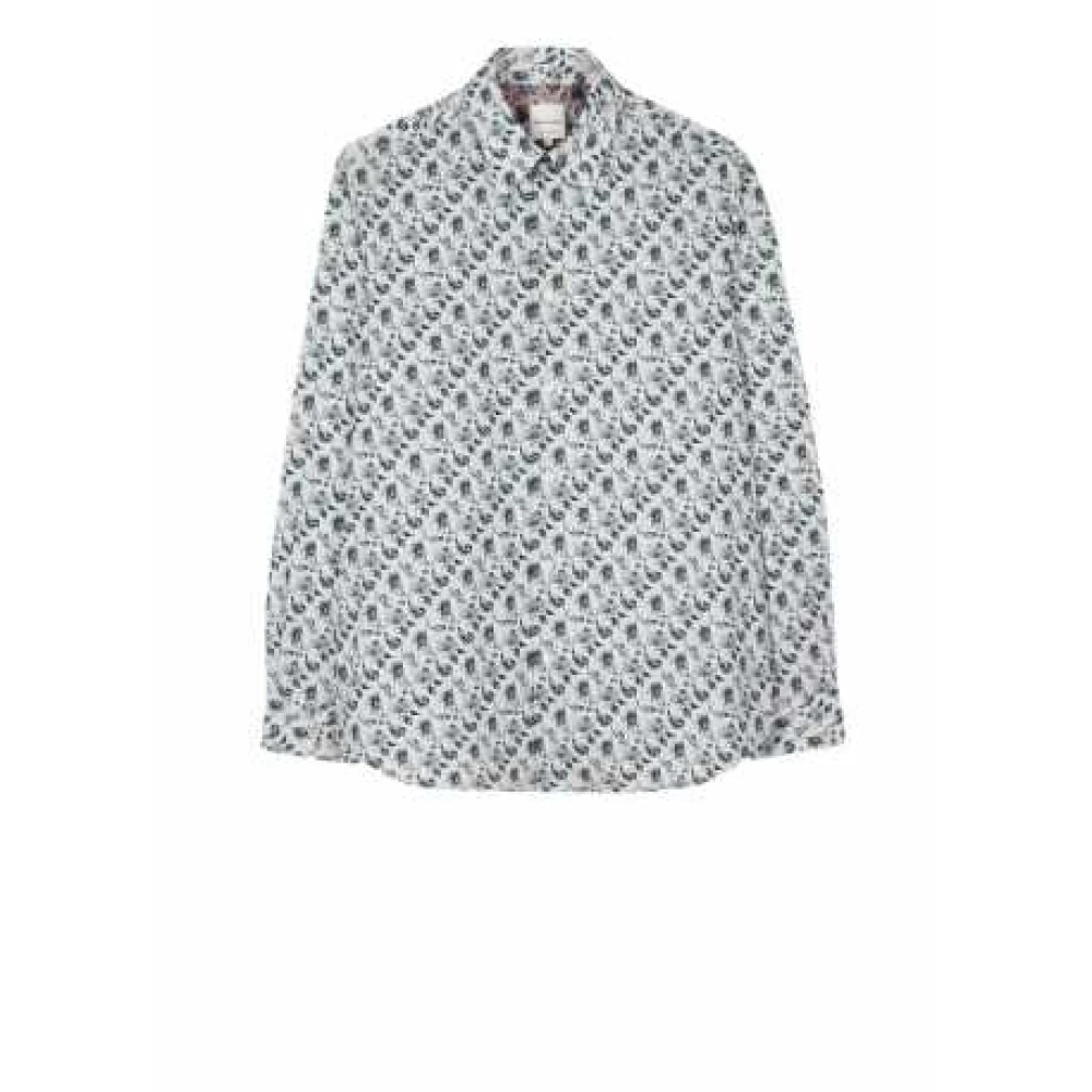 Paul Smith Wit overhemd met bloemenprint Multicolor Heren