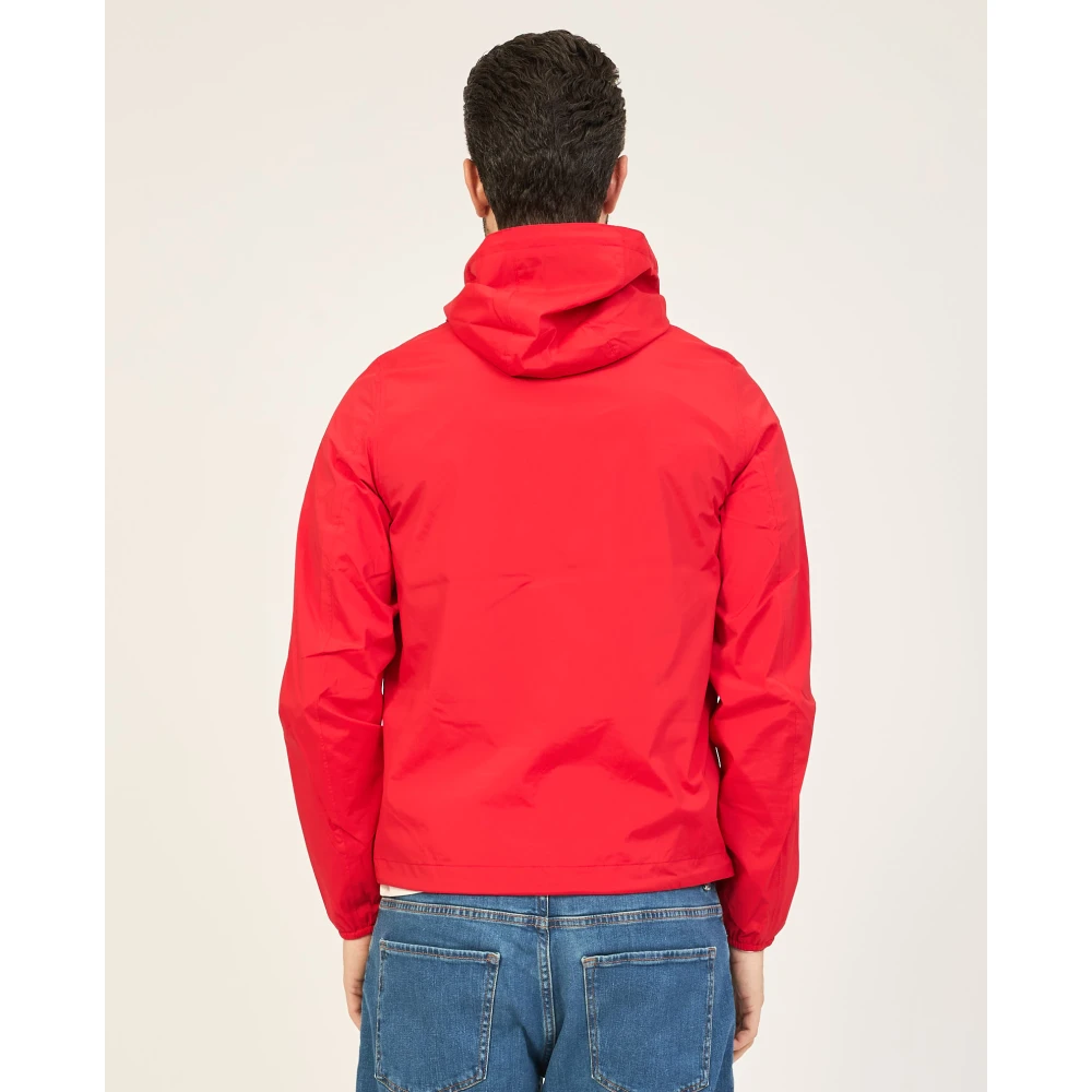 K-way Rode Jack Slim Fit Nylon Jas Red Heren