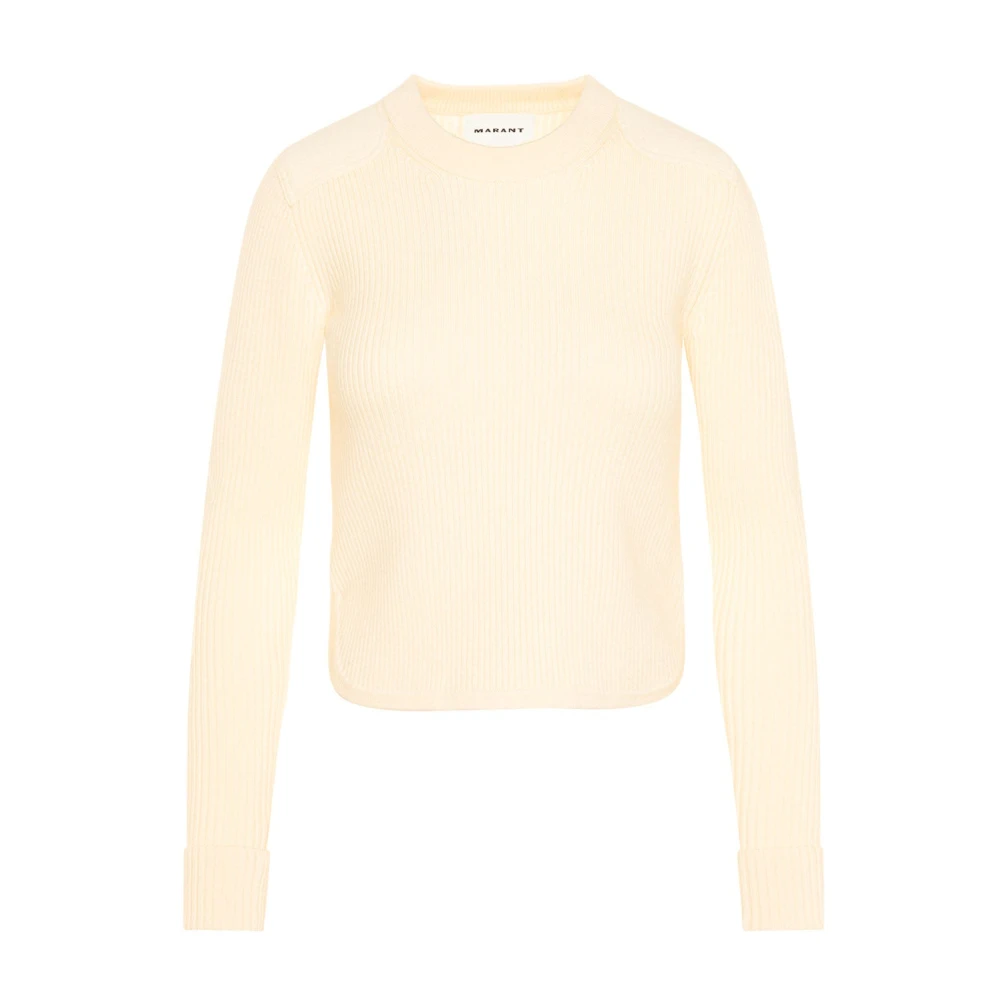 Isabel marant Wollen Pullover met Modern Design Beige Dames