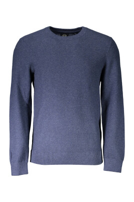 pull-homme-bleu-col-rond-logo