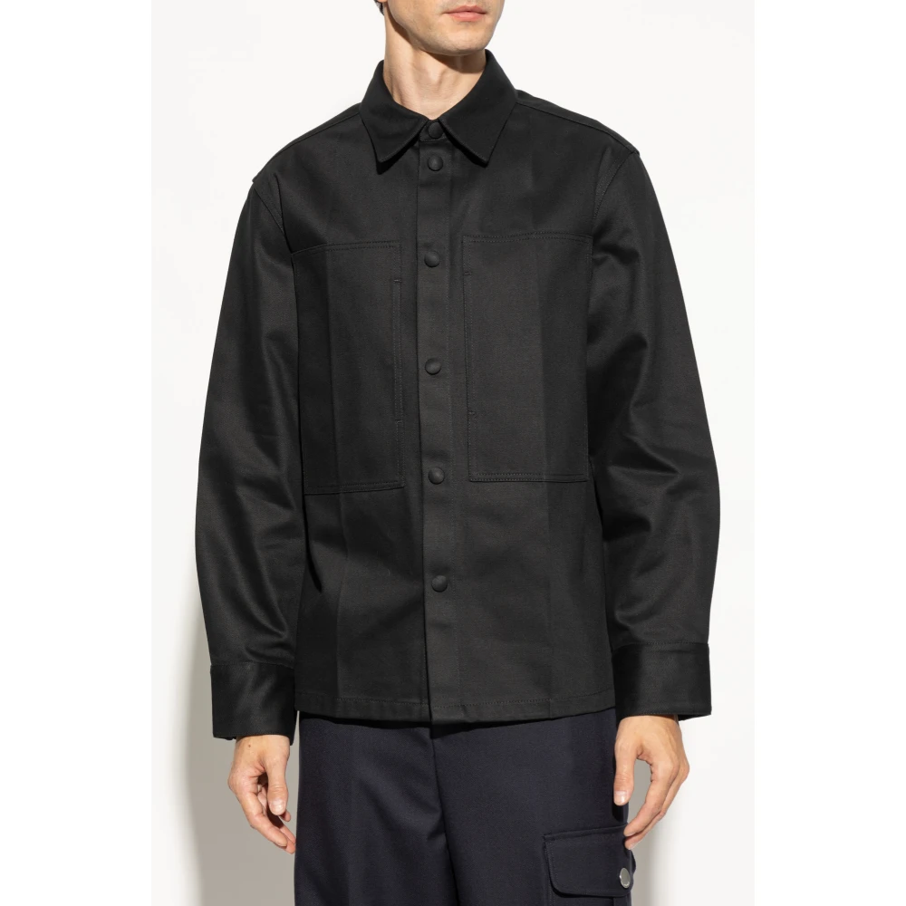 Jil Sander Overhemd met zakken Black Heren