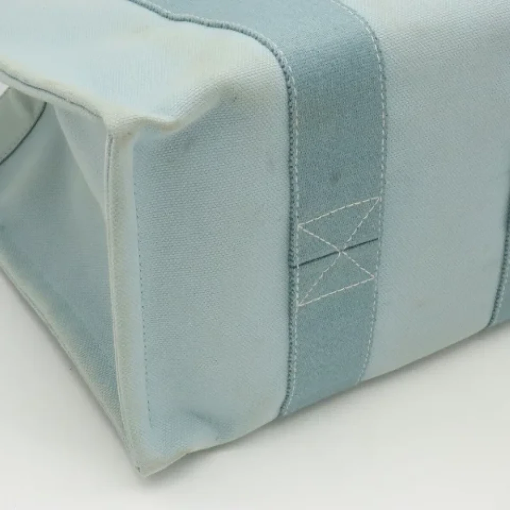 Hermès Vintage Pre-owned Canvas handbags Blue Dames