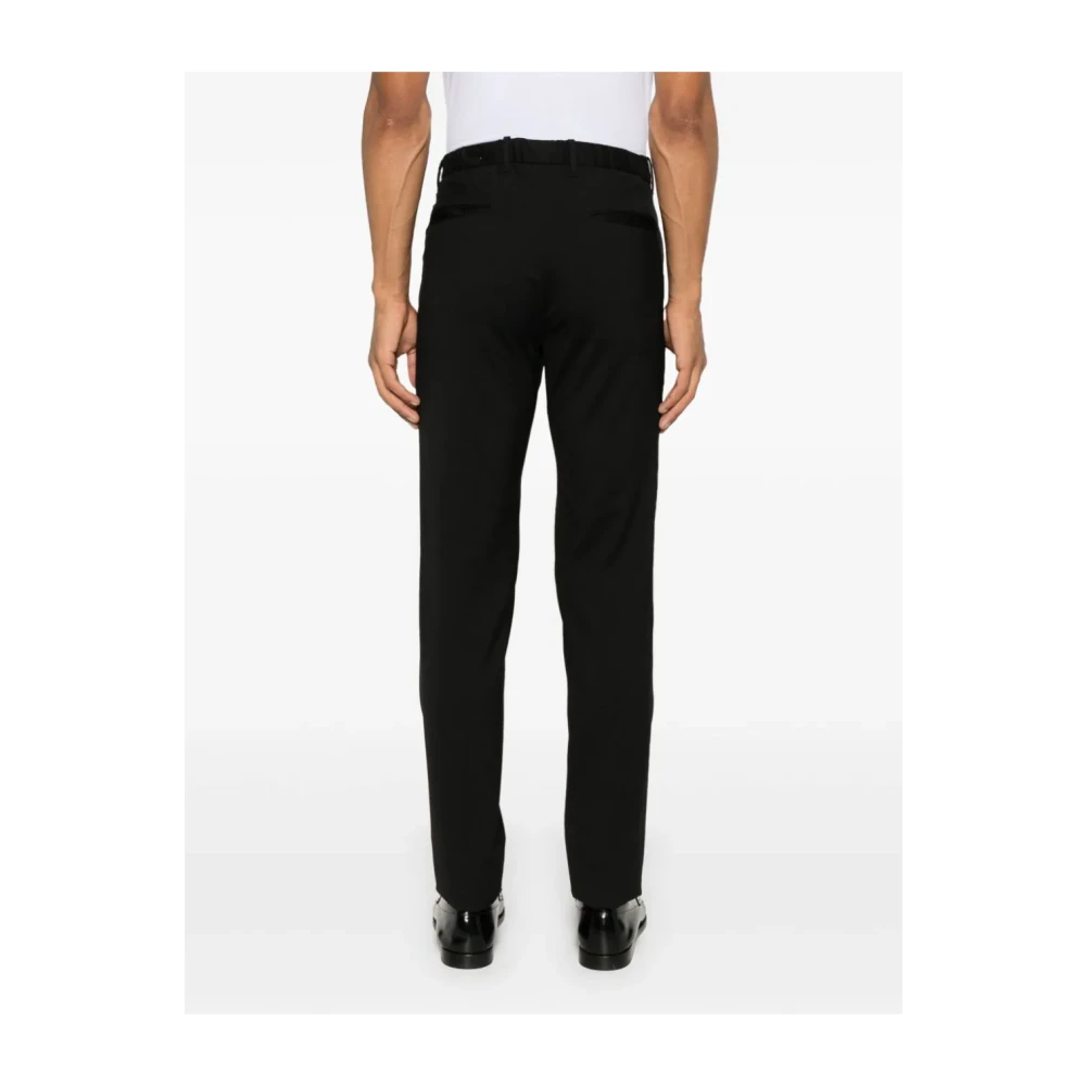 Incotex Slim Fit Zwarte Pantalon Black Heren