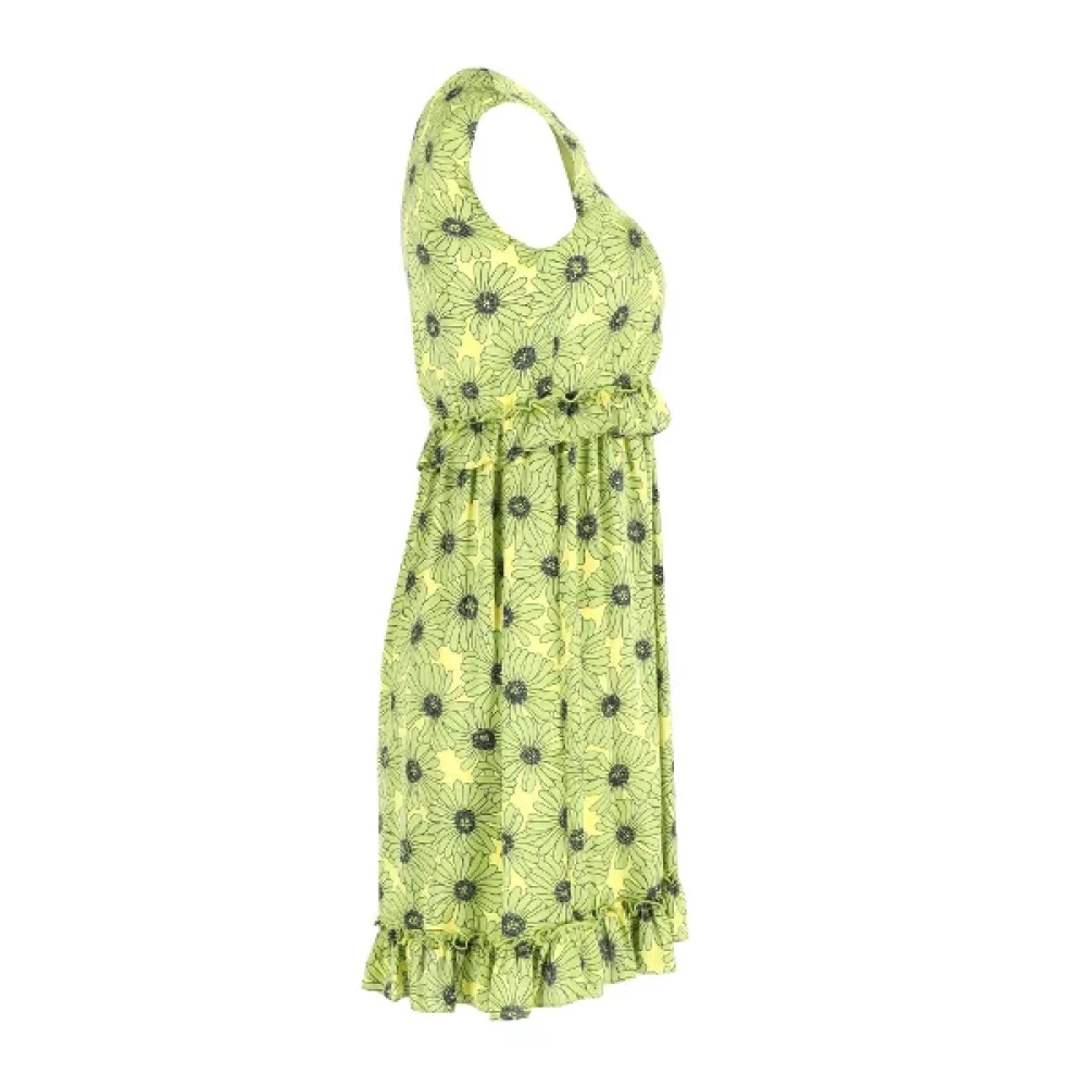Moschino Pre-Owned Pre-owned Silk dresses Green Dames