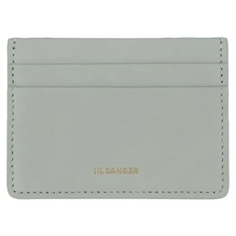 Jil Sander Leather wallets Gray Dames