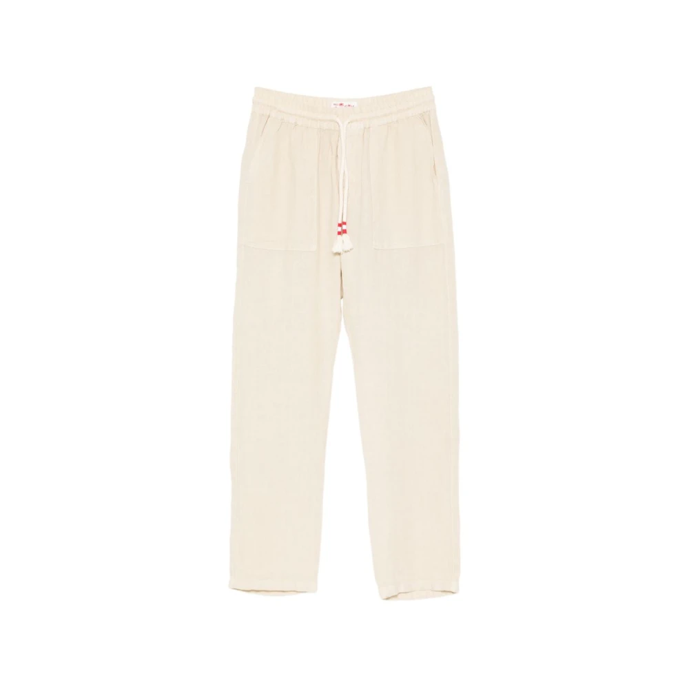 Mc2 Saint Barth Beige Straight Trousers, Male, Xl, Straight Trousers