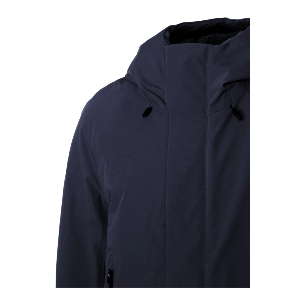 Krakatau Reflecterende winterparka met verstelbare capuchon Blue Heren