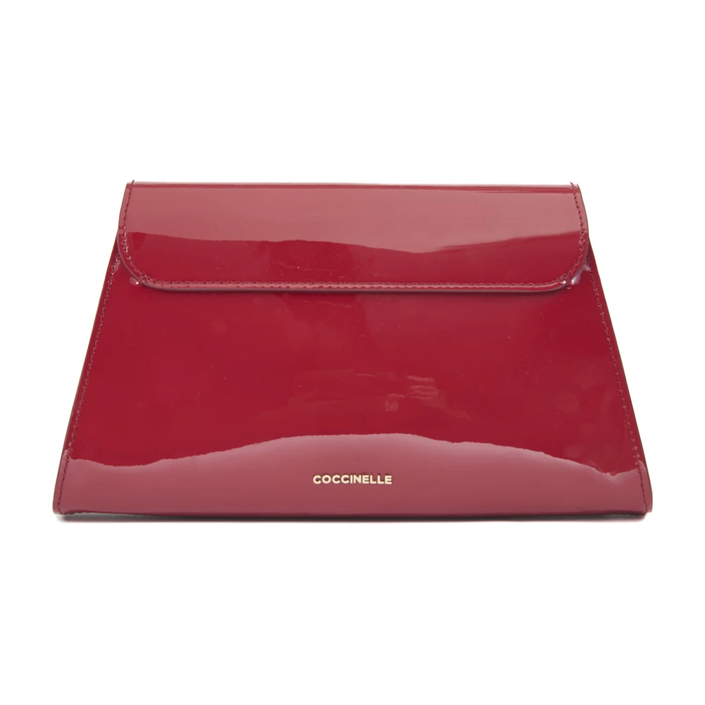 Coccinelle Gladde Lakleren Handtas met Afneembare Band Red Dames