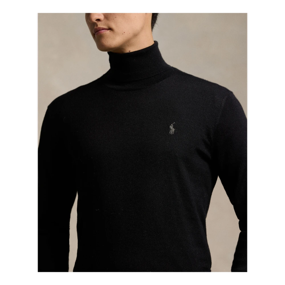 Ralph Lauren Roll Neck Turtleneck Black Heren