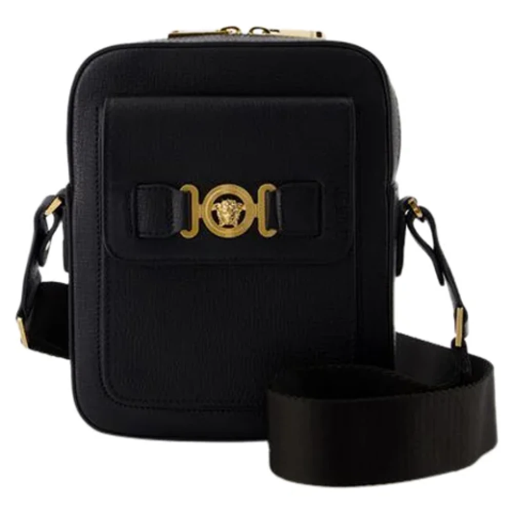 Versace Leather shoulder-bags Black Heren