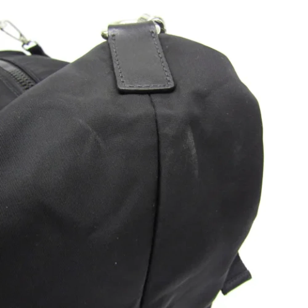 Prada Vintage Pre-owned Nylon shoulder-bags Black Dames