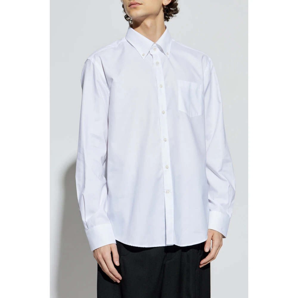PAUL & SHARK Katoenen shirt met zak White Heren