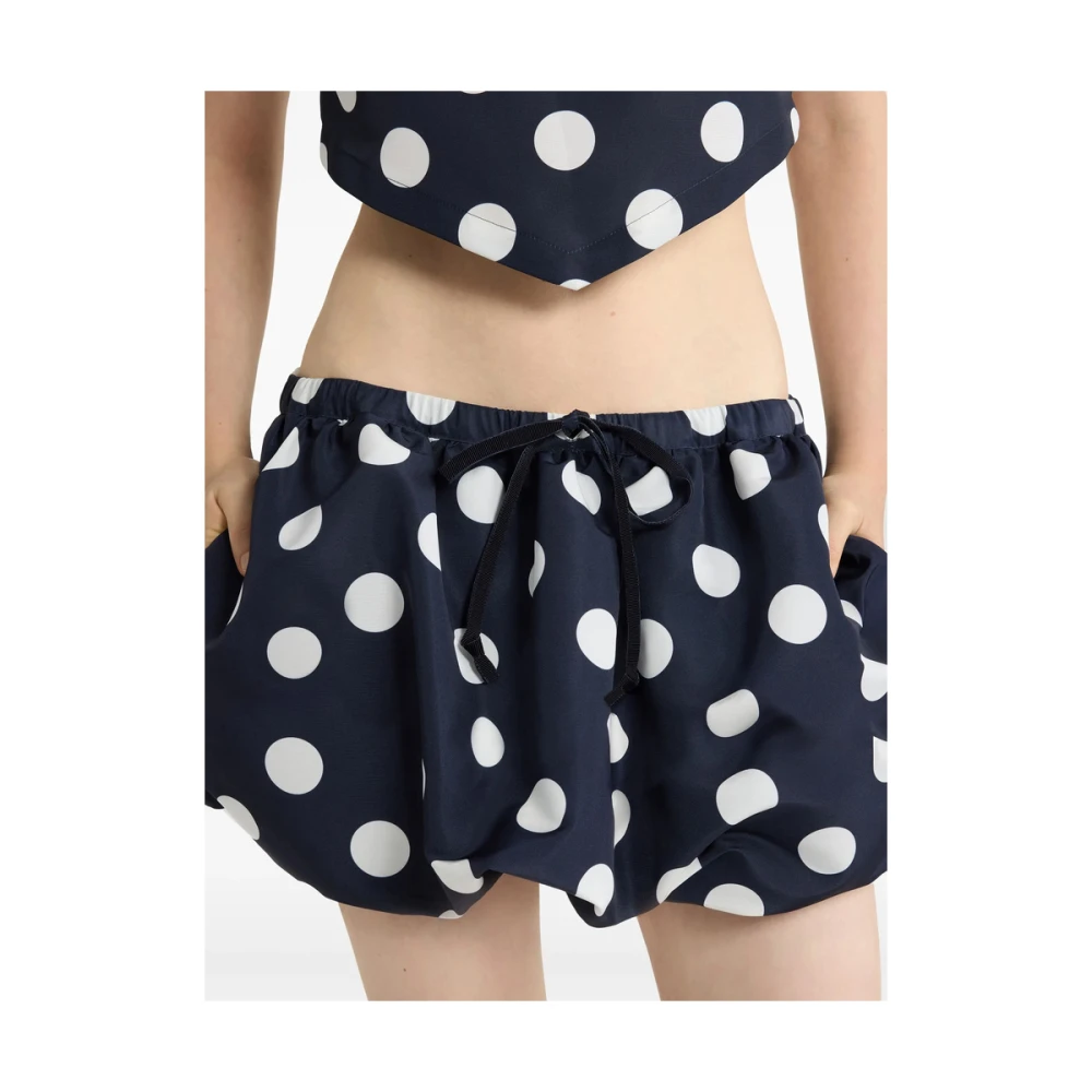 Patou Navy Blue A-Line Rok Blue Dames