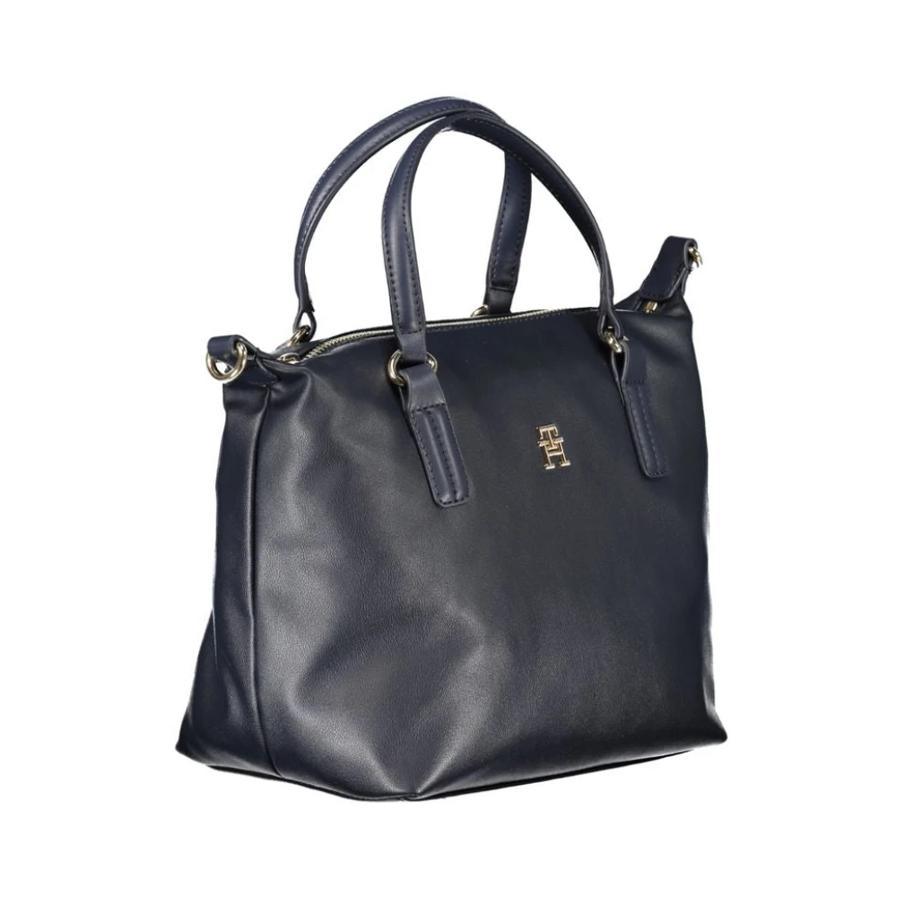 Tommy Hilfiger Blauwe Polyester Handtas met Verstelbare Schouderband Blue Dames
