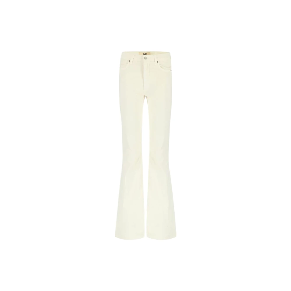 Aniye By Fluwelen Flare Pants White Dames