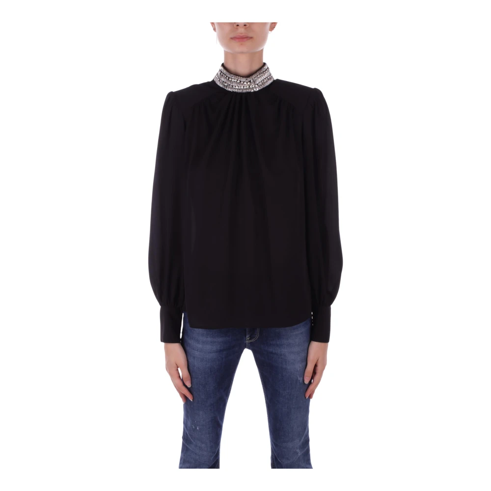 Liu Jo Polyester Blouse met Unieke Stijl Black Dames