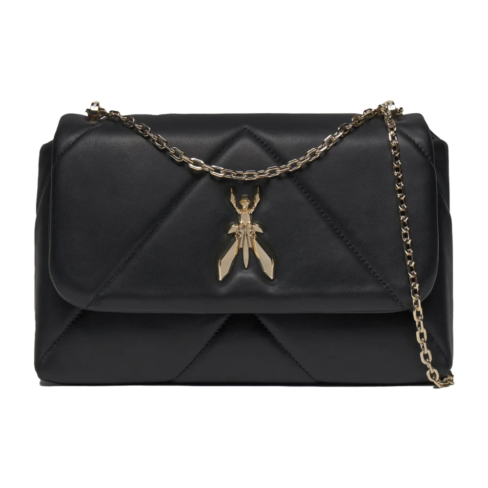 Patrizia Pepe Quiltad Svart Crossbody-väska Black, Dam