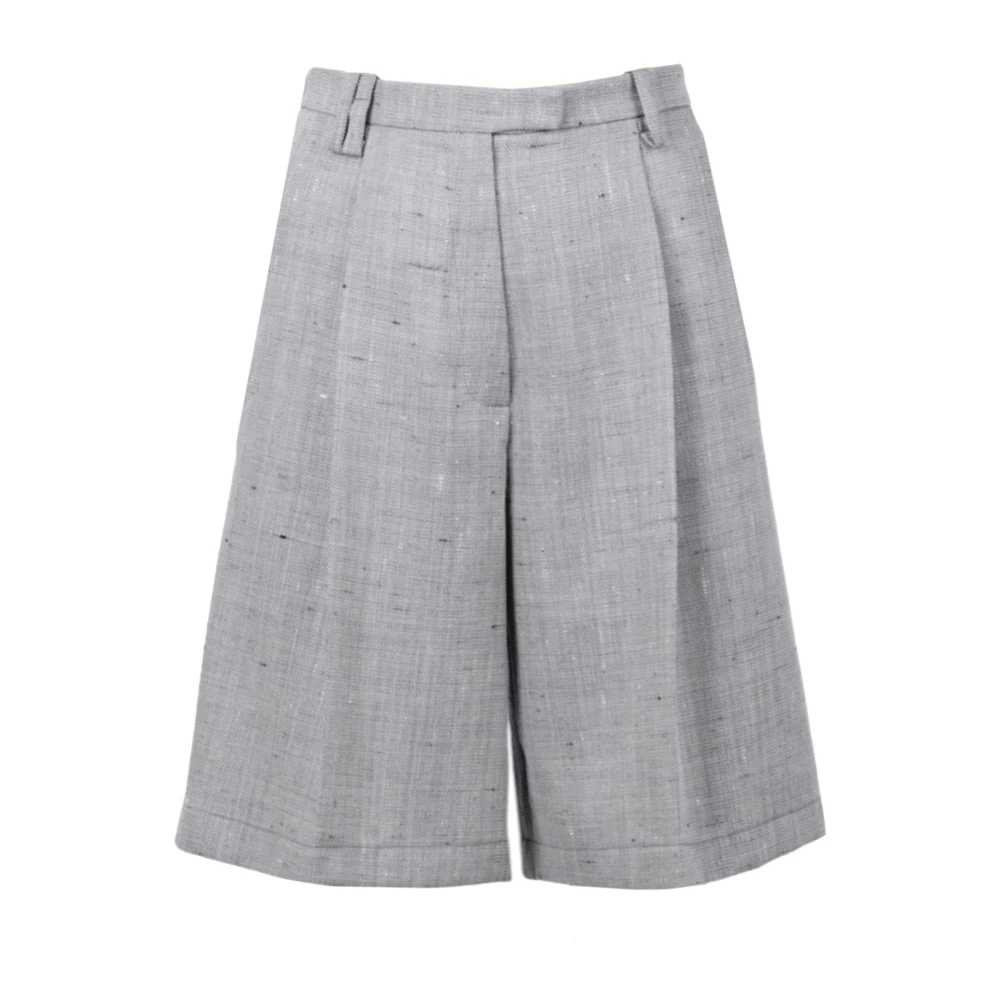 Alysi Women's Gray Bermudas, S, Bermuda
