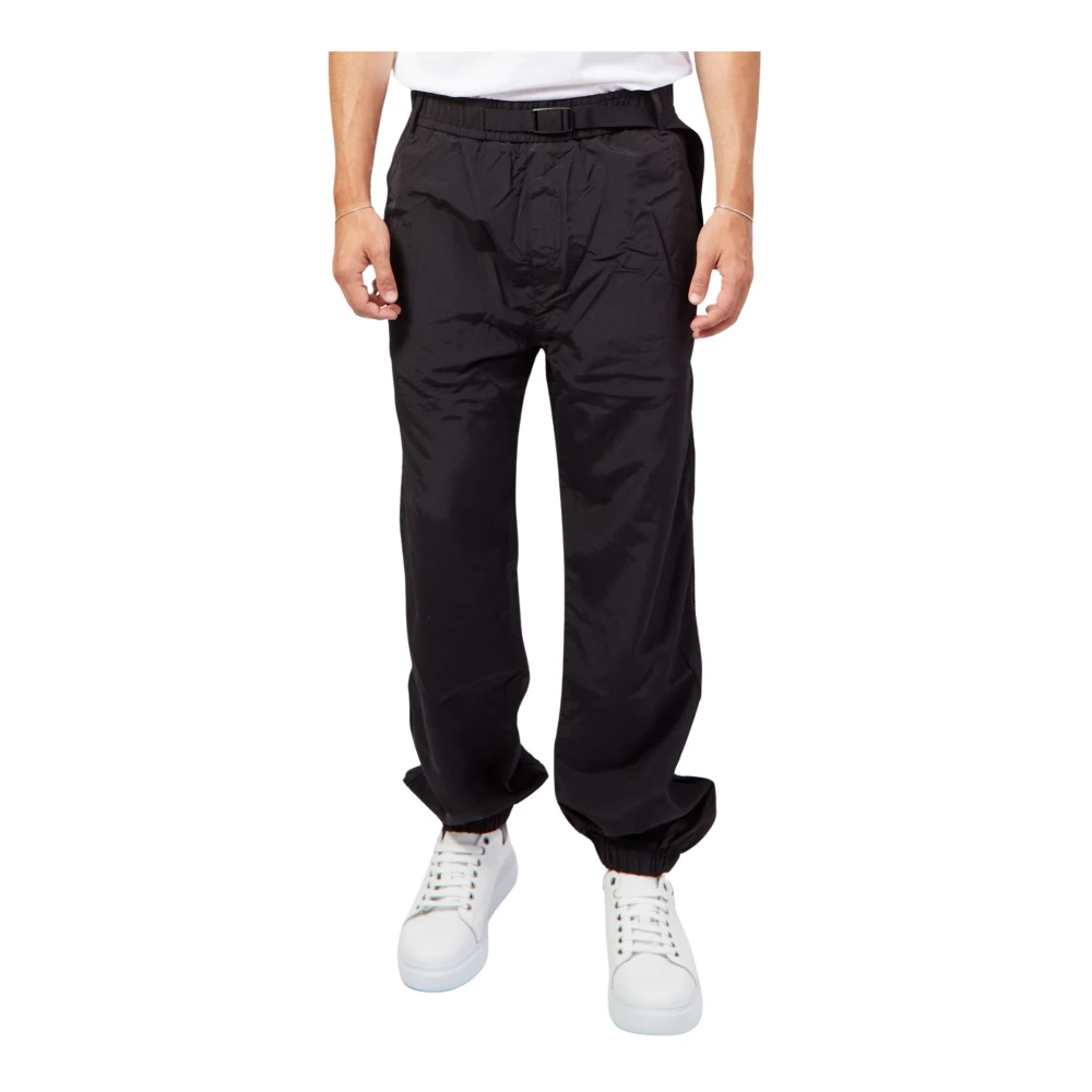 Hugo Boss Elastische Bodem Ottoman Broek Zwart Black Heren