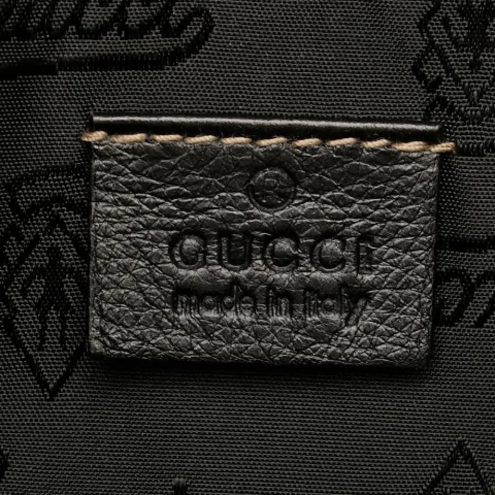 Gucci Vintage Pre-owned Leather crossbody-bags Black Dames