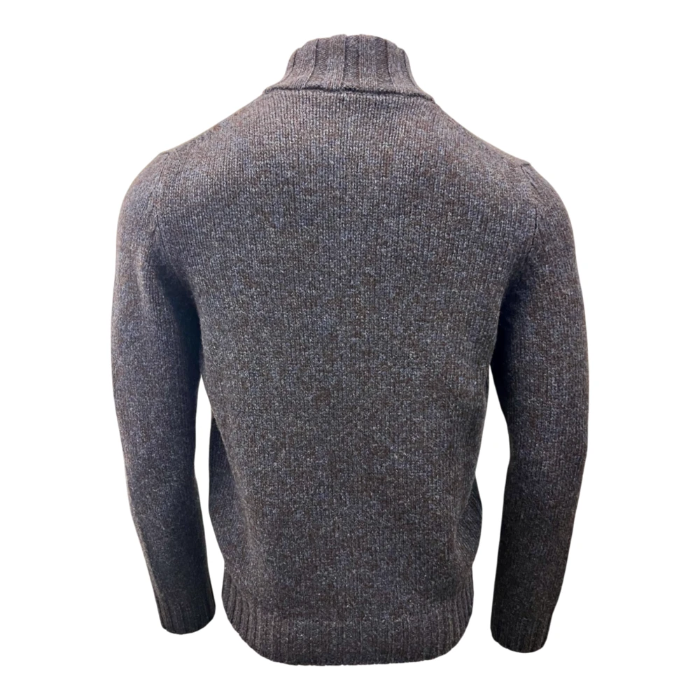 Gran Sasso Geelong Vest Melange Blauw-Bruin Gray Heren