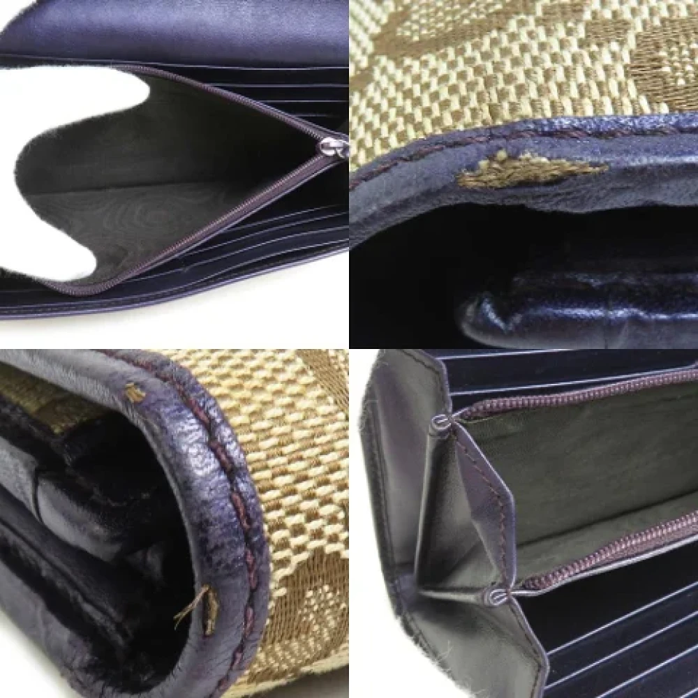 Gucci Vintage Pre-owned Leather wallets Beige Dames