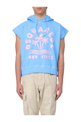 blue-palm-tree-graphic-sleeveless-hoodie