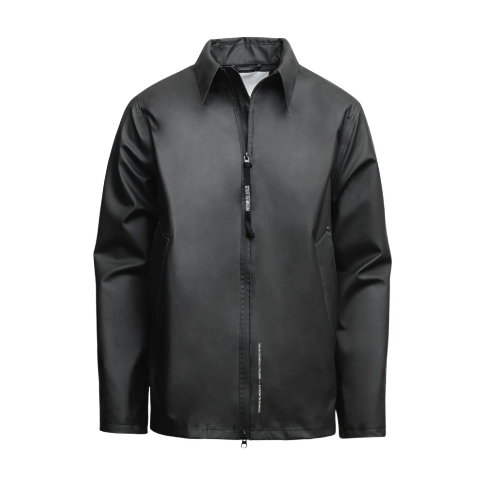Stutterheim Lichtgewicht Waterdicht Overshirt Black Heren