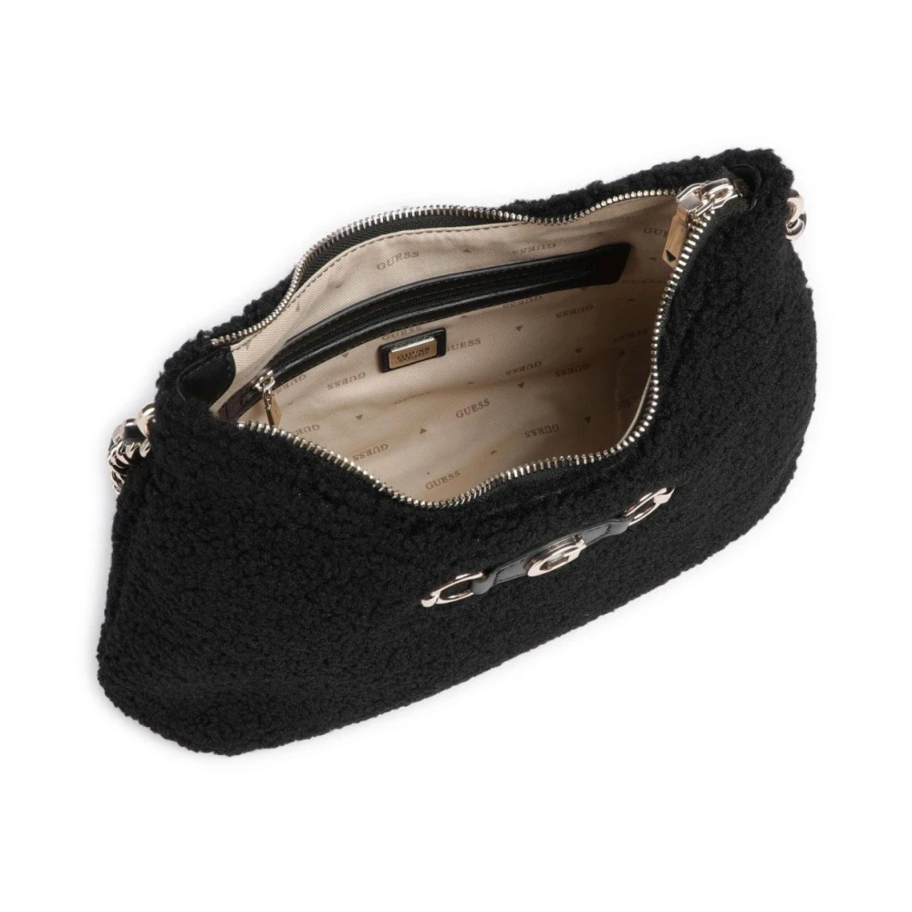 Guess Sherpa Aslia Schoudertas Zwart Black Dames