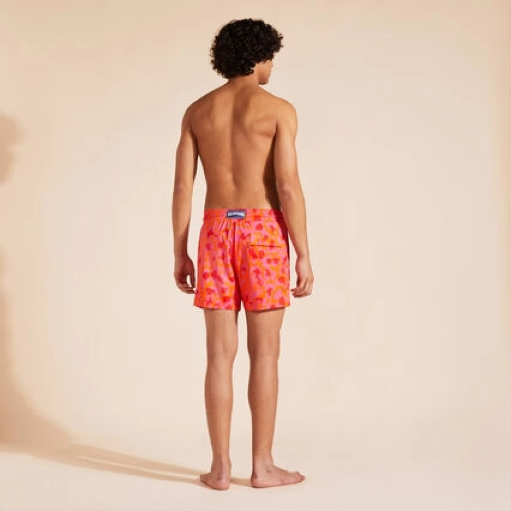 Vilebrequin Luipaardprint Zwemshorts Orange Heren