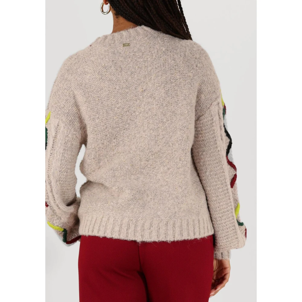 Pom Amsterdam Kabelroze Trui & Vest Multicolor Dames
