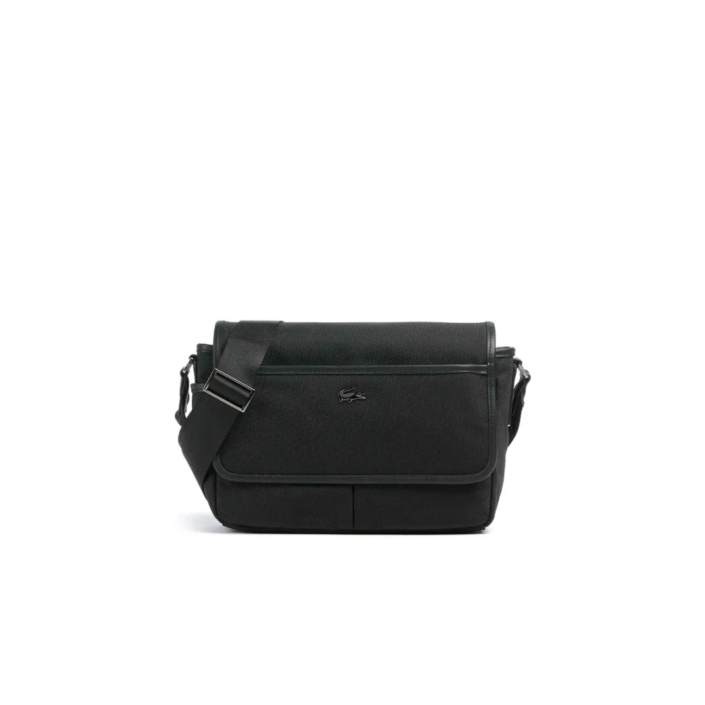 Lacoste Mannelijk Zwart Tassen Heren, One Size, Messenger Bag