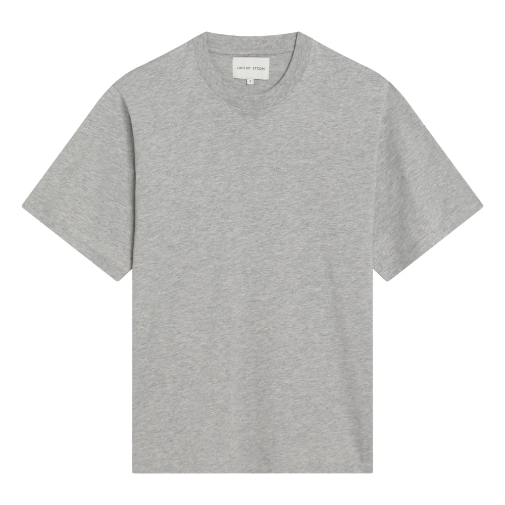 Loulou Studio Korte mouwen ronde hals T-shirt Gray Dames