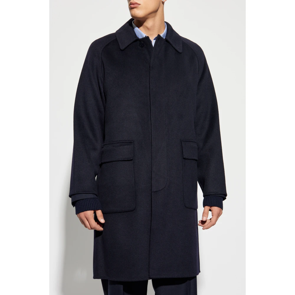 Officine Générale Wollen jas Blue Heren