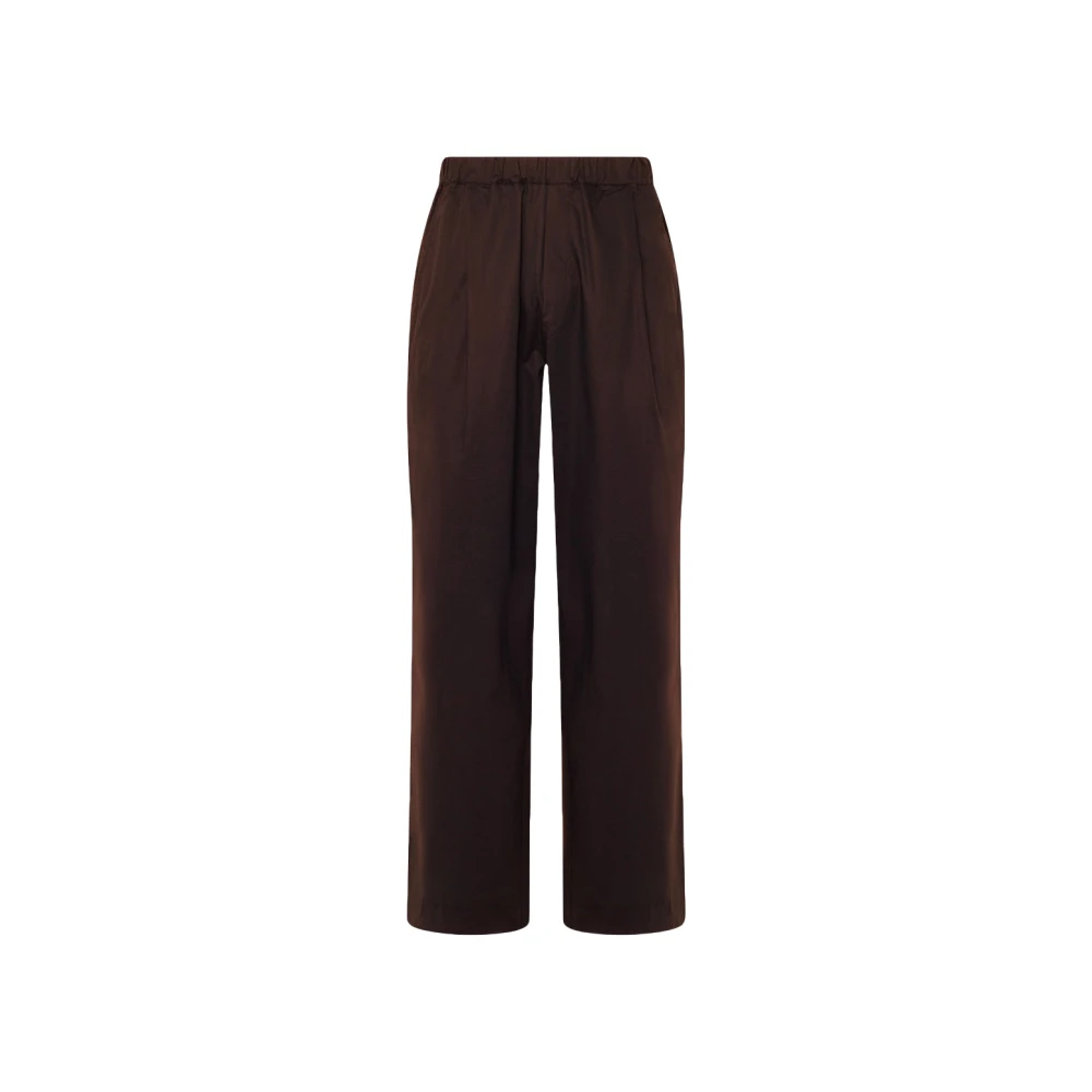 Laneus Men's Brown Wide Trousers, M, Melrose Wide Trousers