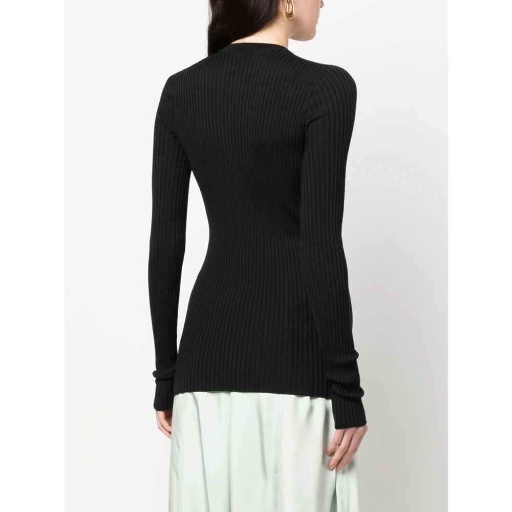 Jil Sander Stijlvolle Cardigan voor Vrouwen Black Dames