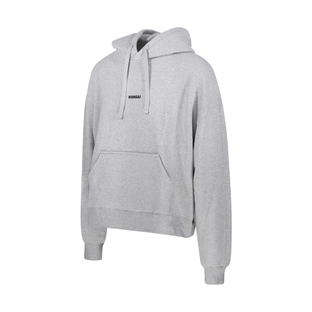 Bonsai Klassieke Box Logo Hoodie Sweatshirt Gray Heren