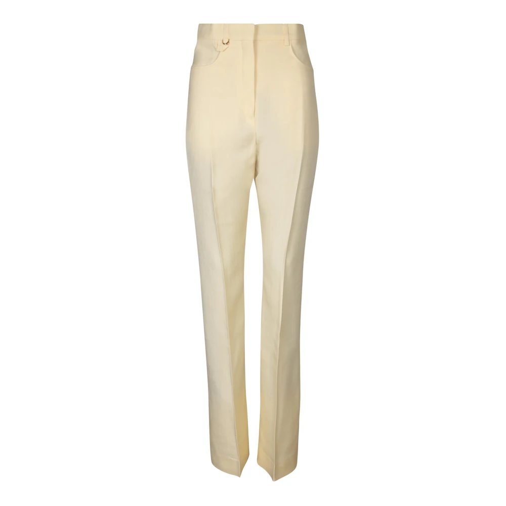 Jacquemus Trousers Yellow Dames