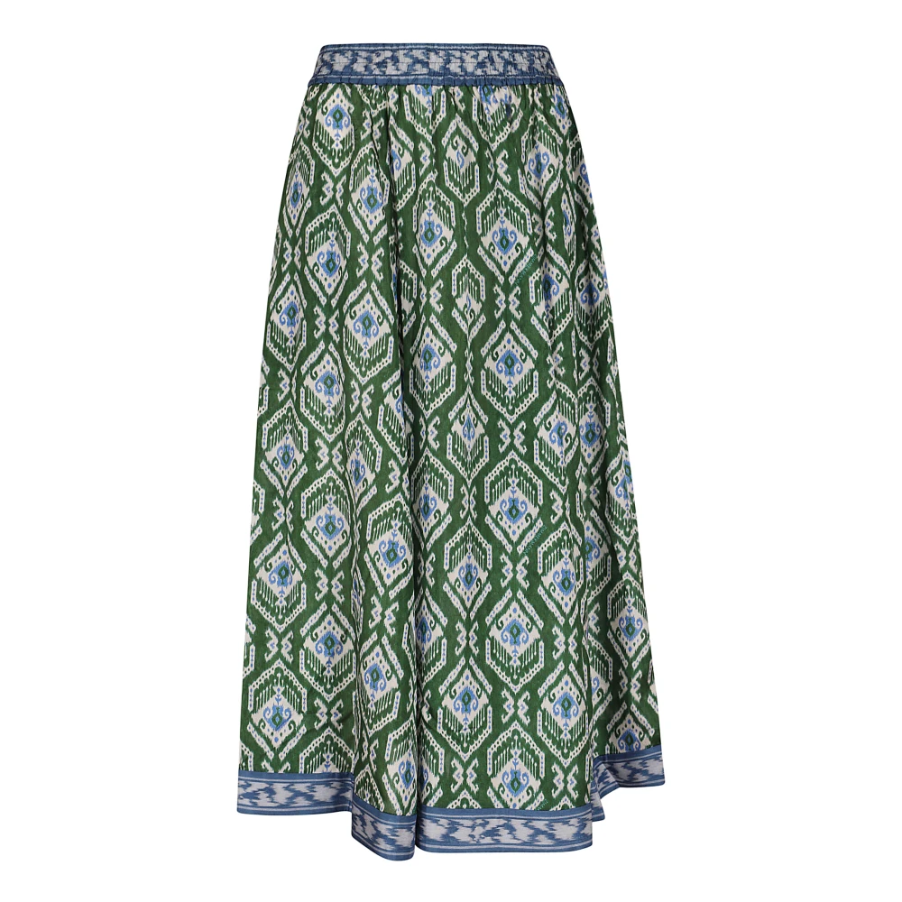 Zimmermann Groene Zijden Rok Elegant Statement Stuk Multicolor Dames