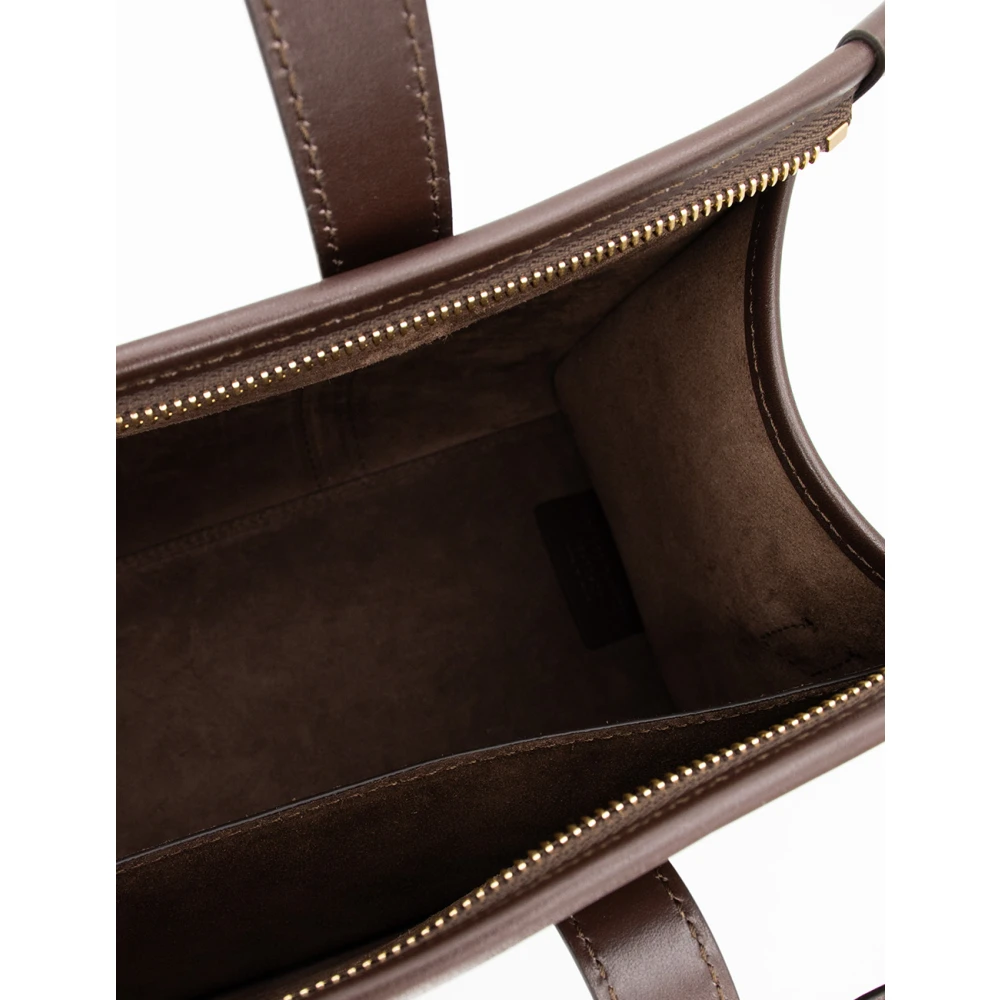 ETRO Paisley Satchel Clutch met Afneembare Band Brown Dames