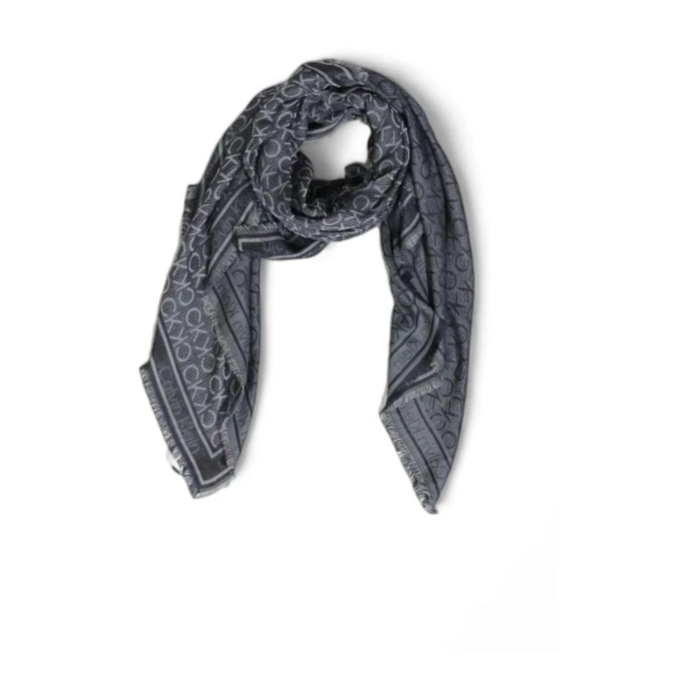 Calvin Klein Zwart Modal Sjaal Dames Collectie Black Dames