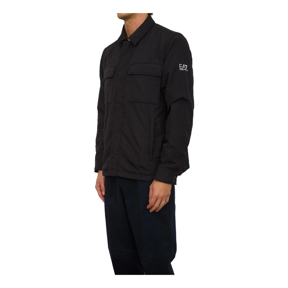 Emporio Armani EA7 Zwarte Jas Black Heren