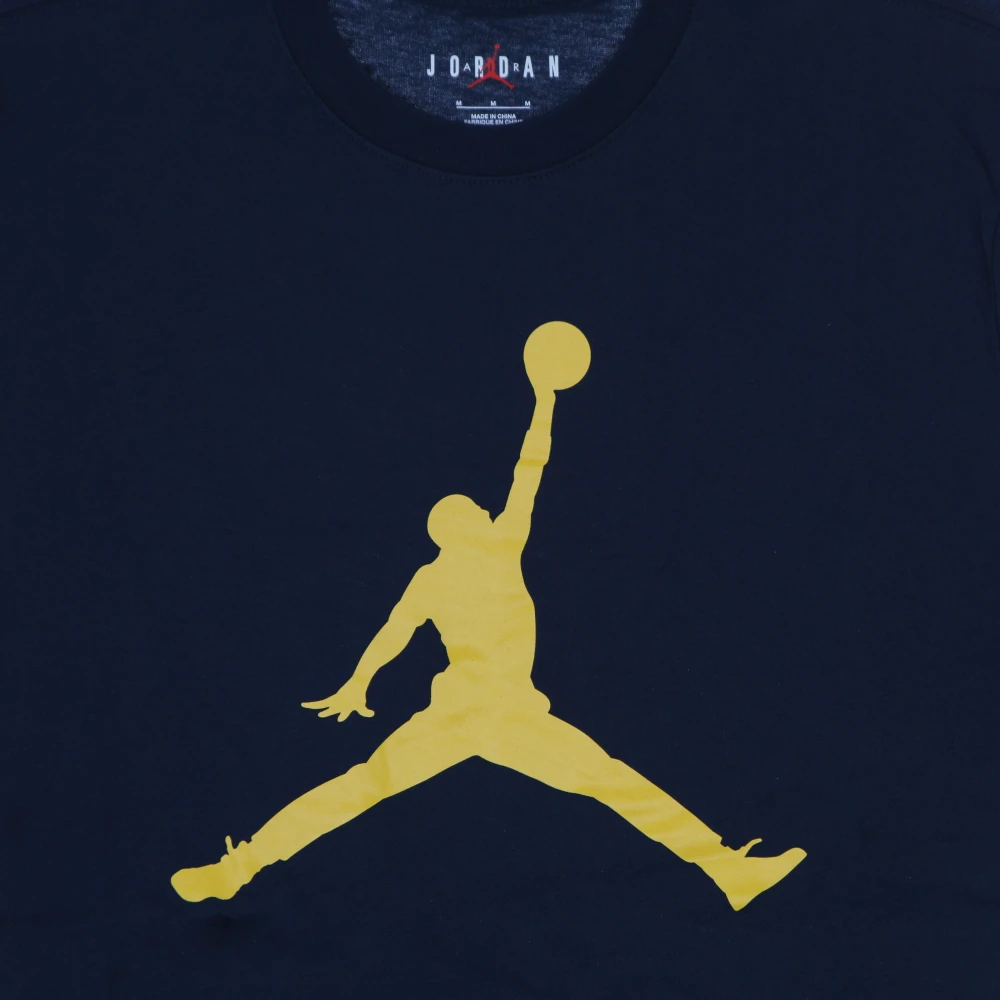 Jordan Jumpman Crew T-shirt Navy Geel Blue Heren