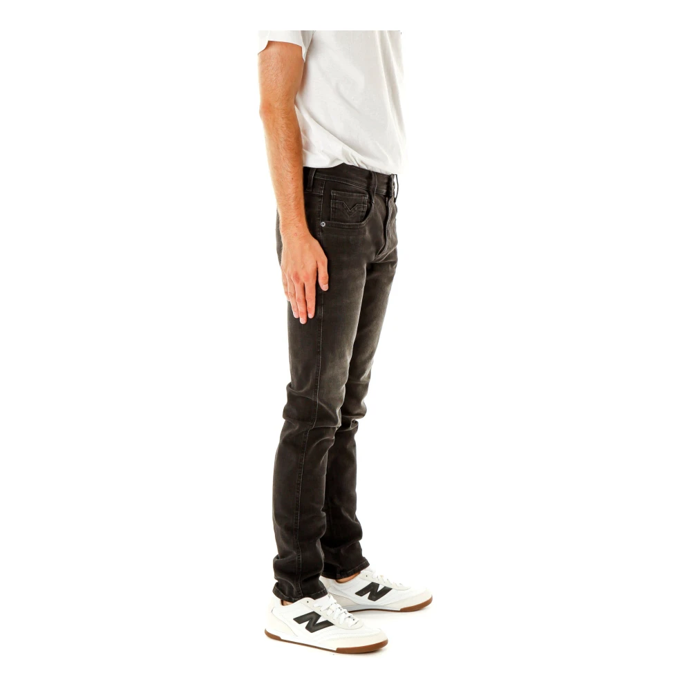 Replay Slim Fit Mid Waist Jeans Gray Heren