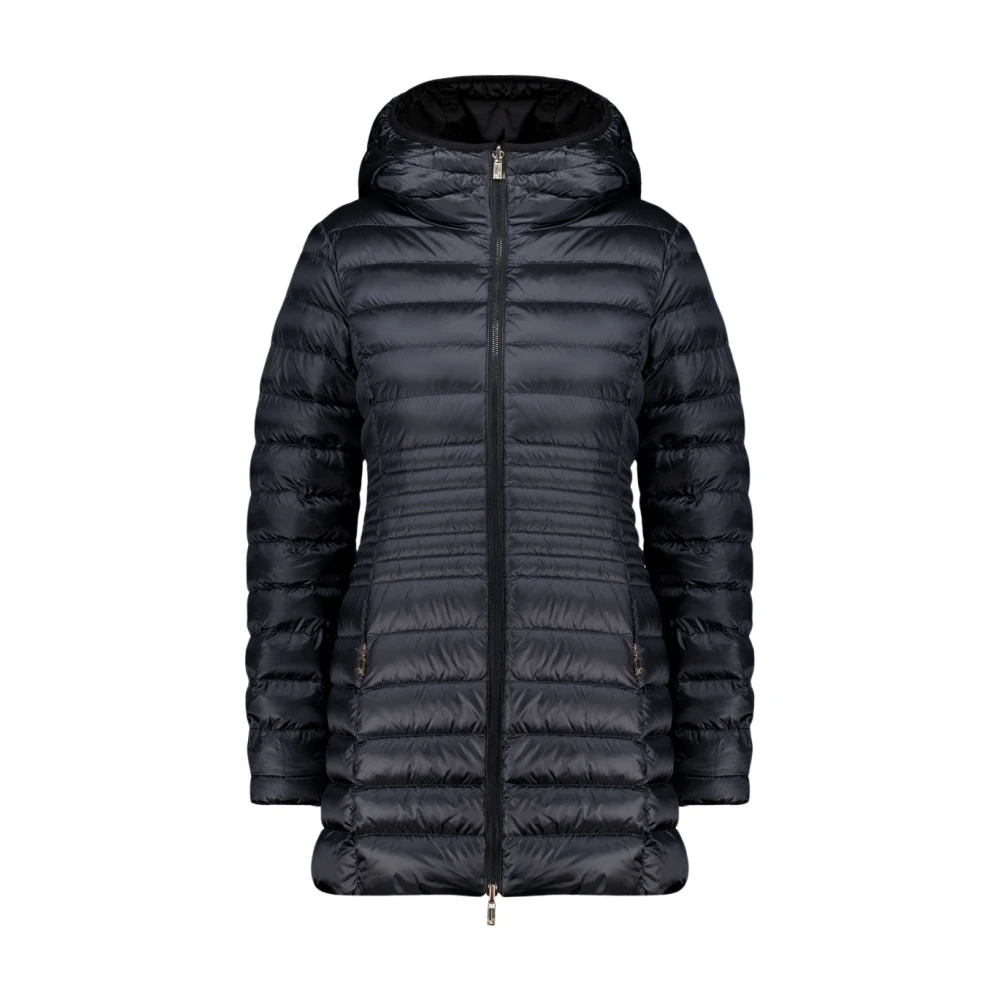 Ciesse Piumini Kalie Lange zwarte omkeerbare donsjas van echt 800 fill power veren Black Dames